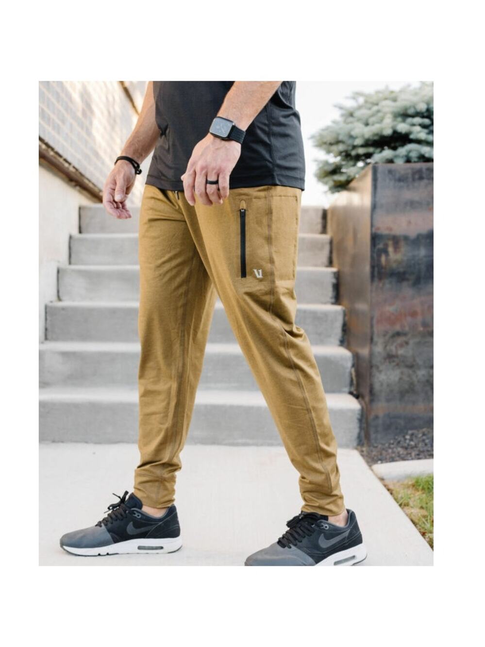 NWOT VUORI Sunday Performance Tobacco Heather Jogger S